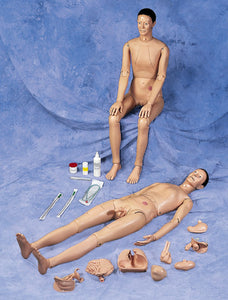 Deluxe Patient Care Manikin With Organs Male Female Interchangeable Organs